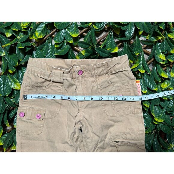 VINTAGE y2k The Cheetah Girls Tan Khaki Capris Size 12 - Picture 7 of 10